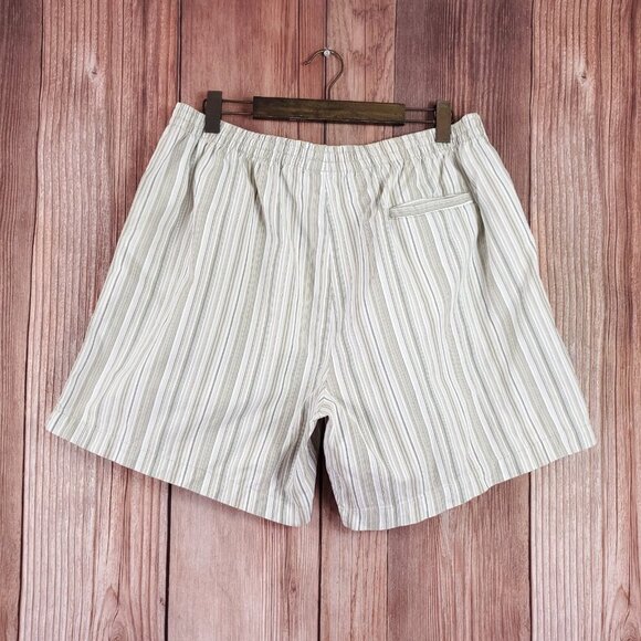 Vintage Nike Mens XL Challenge Court Tennis Shorts Striped Sampras Agassi Cotton - Picture 2 of 16